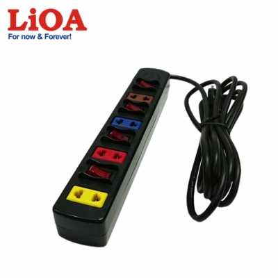 Ổ cắm kéo dài phổ thông 4 ổ cắm LiOA 4SOF5 - 4SOF5