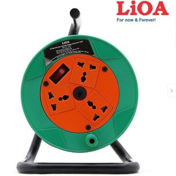Ổ cắm công nghiệp LiOA 20m 2 lõi dây 15A mã sản phẩm LiOA QN20-2-15A