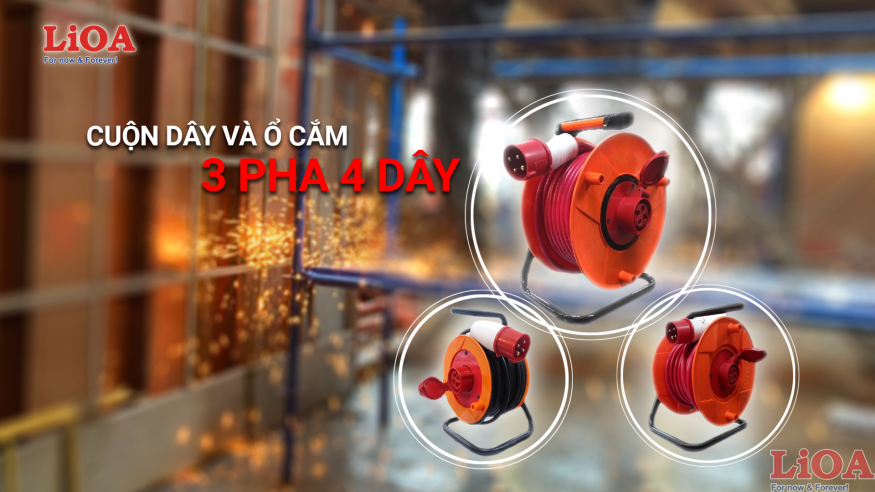 Ổ CẮM CÔNG TRÌNH LOẠI 3 PHA CỦA LIOA - Ổ CẮM 3 PHA 4 DÂY